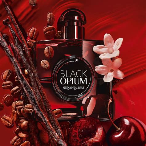 BLACK OPIUM EAU DE PARFUM OVER RED .